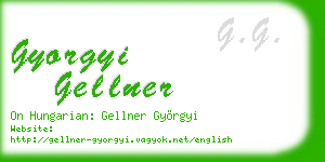 gyorgyi gellner business card
